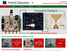Tablet Screenshot of forted.com